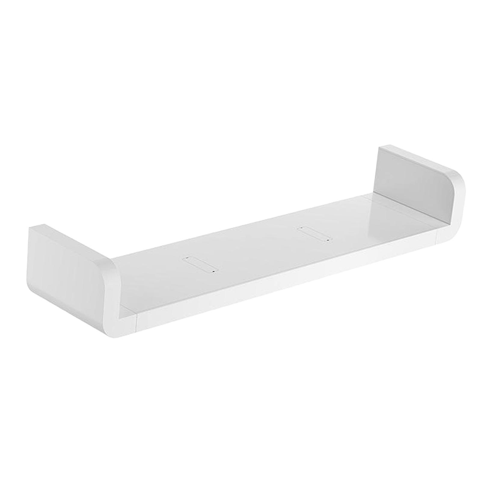 2X Floating Wall Shelves White for Bathroom Display Organizer 47cm
