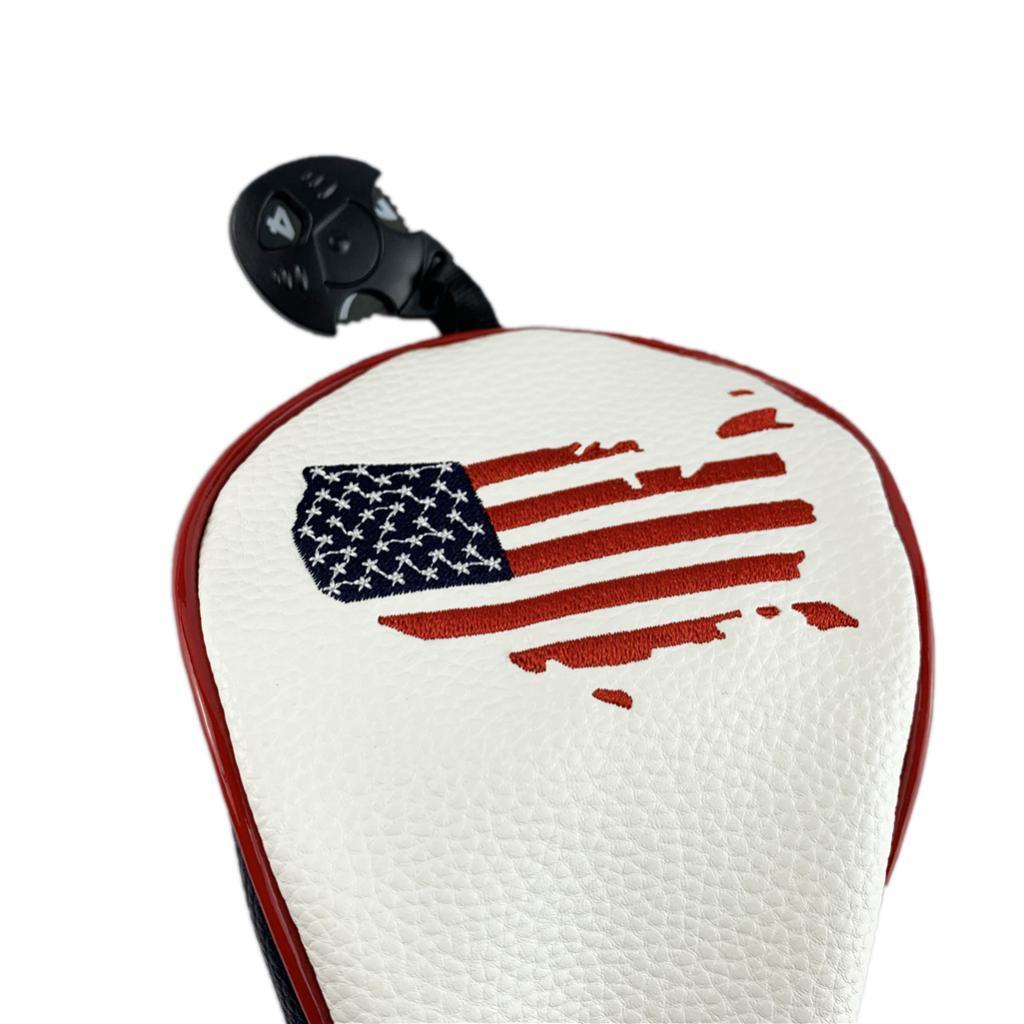 3x Professional Golf Club Head Cover Wood Drivers covers for head with Interchangeable Number Tags