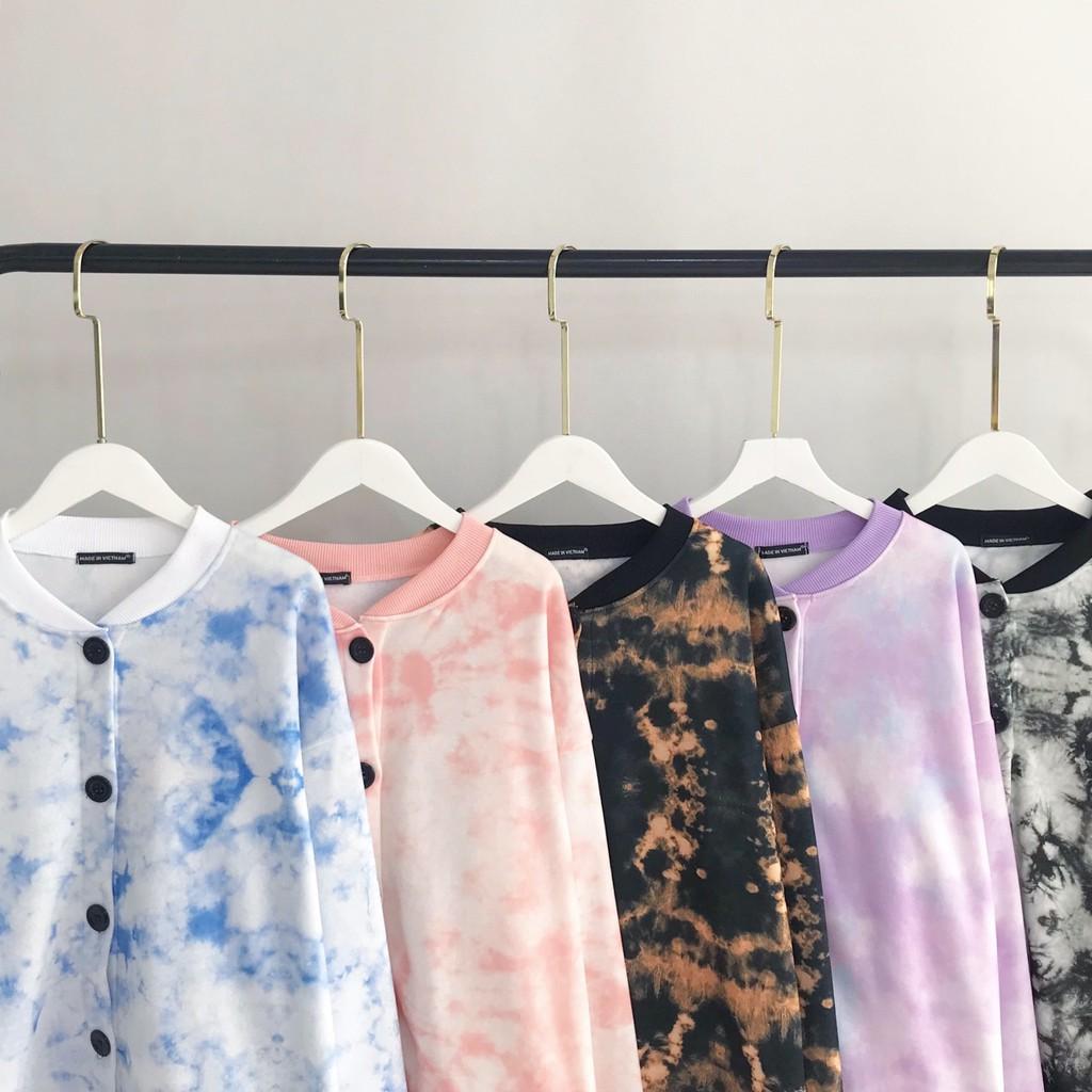 Áo Cardigan Loang Màu Siêu Xinh - Tie Dye Cardigan 2020 Streetwear Streetstyle