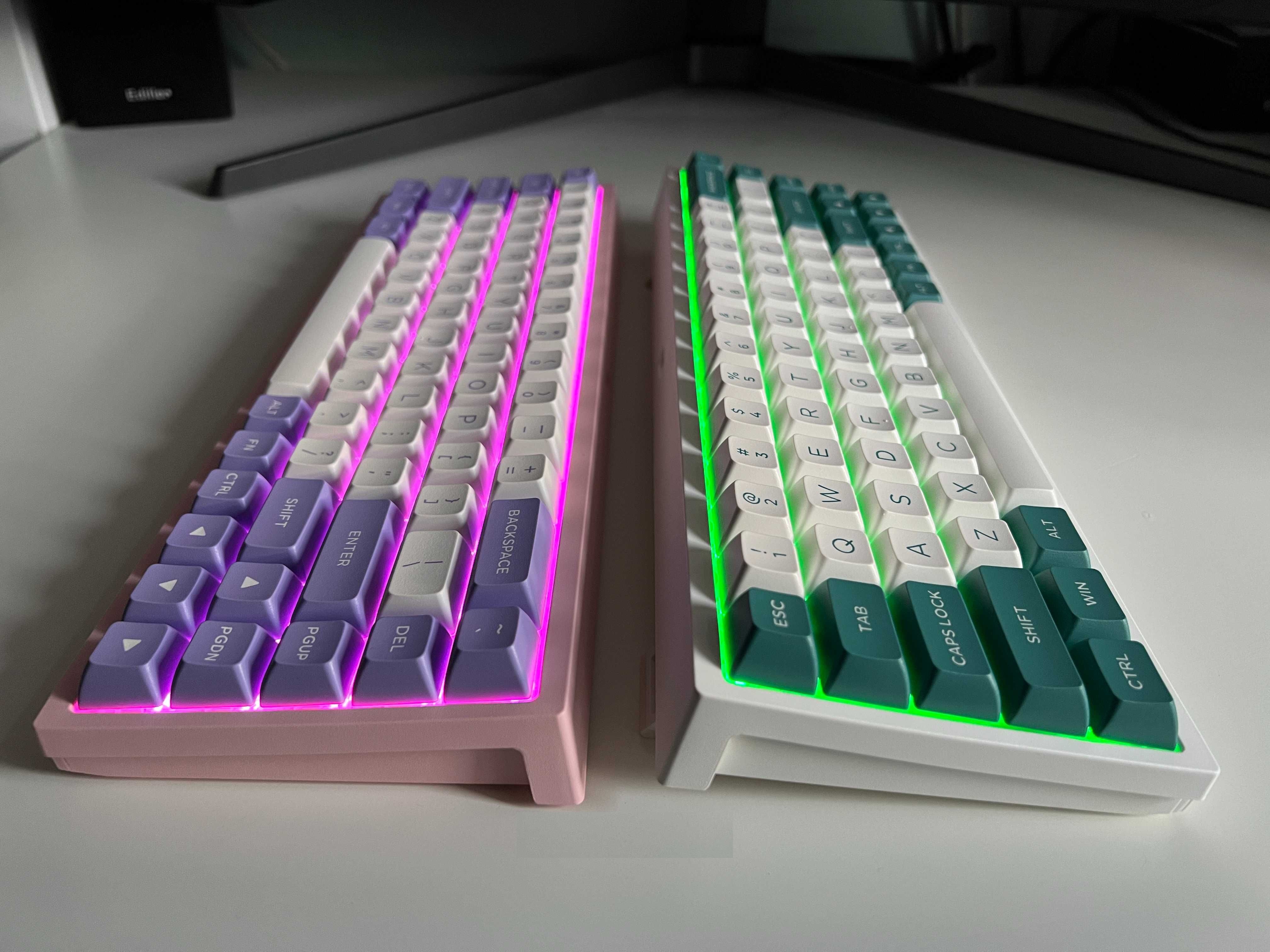 Bàn phím cơ FL-Esports FL680SAM (Night Black/Peach/Aqua Green/Purple/Banana) 3 mode - Hàng chính hãng