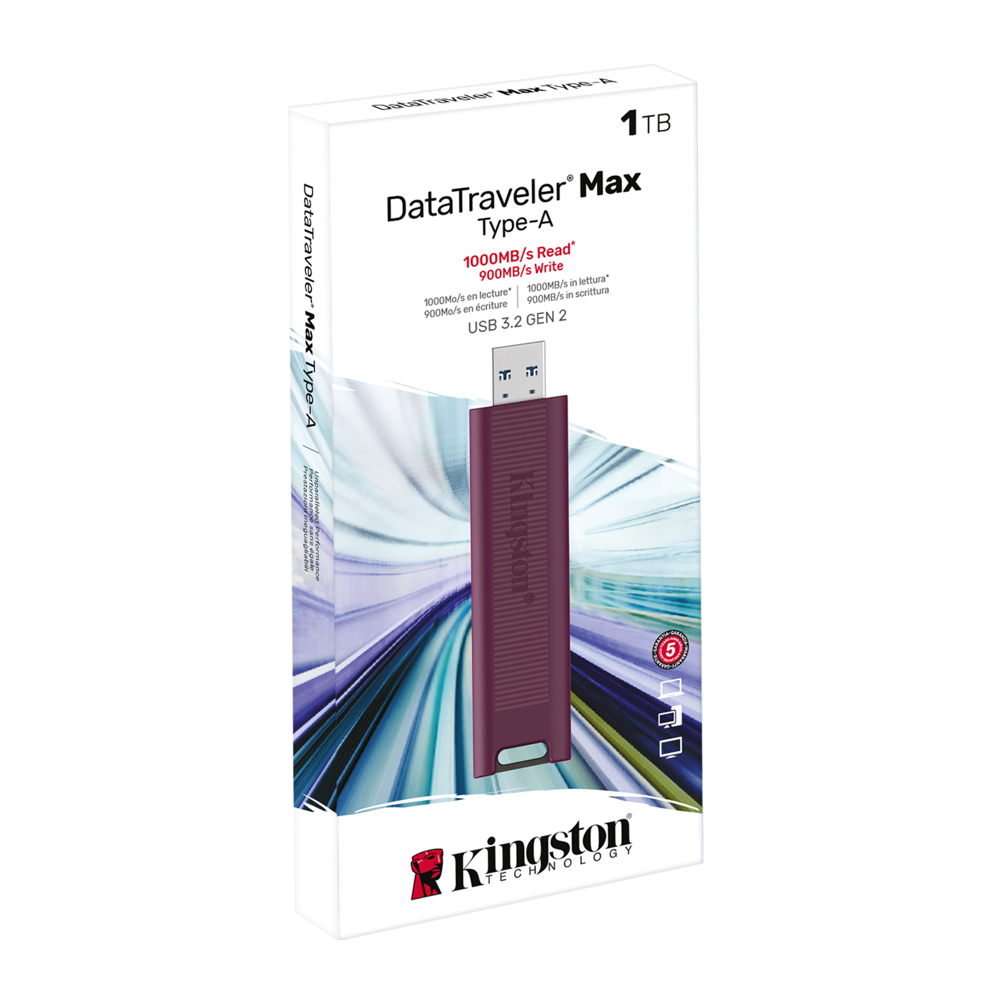 USB Kingston DataTraveler Max 1TB Type-A - DTMAXA/1TB - Hàng Chính Hãng