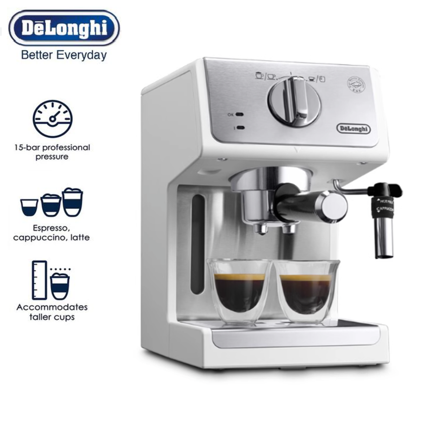 Máy pha cà phê Espresso Delonghi ECP35.31.W - HÀNG NHẬP KHẨU