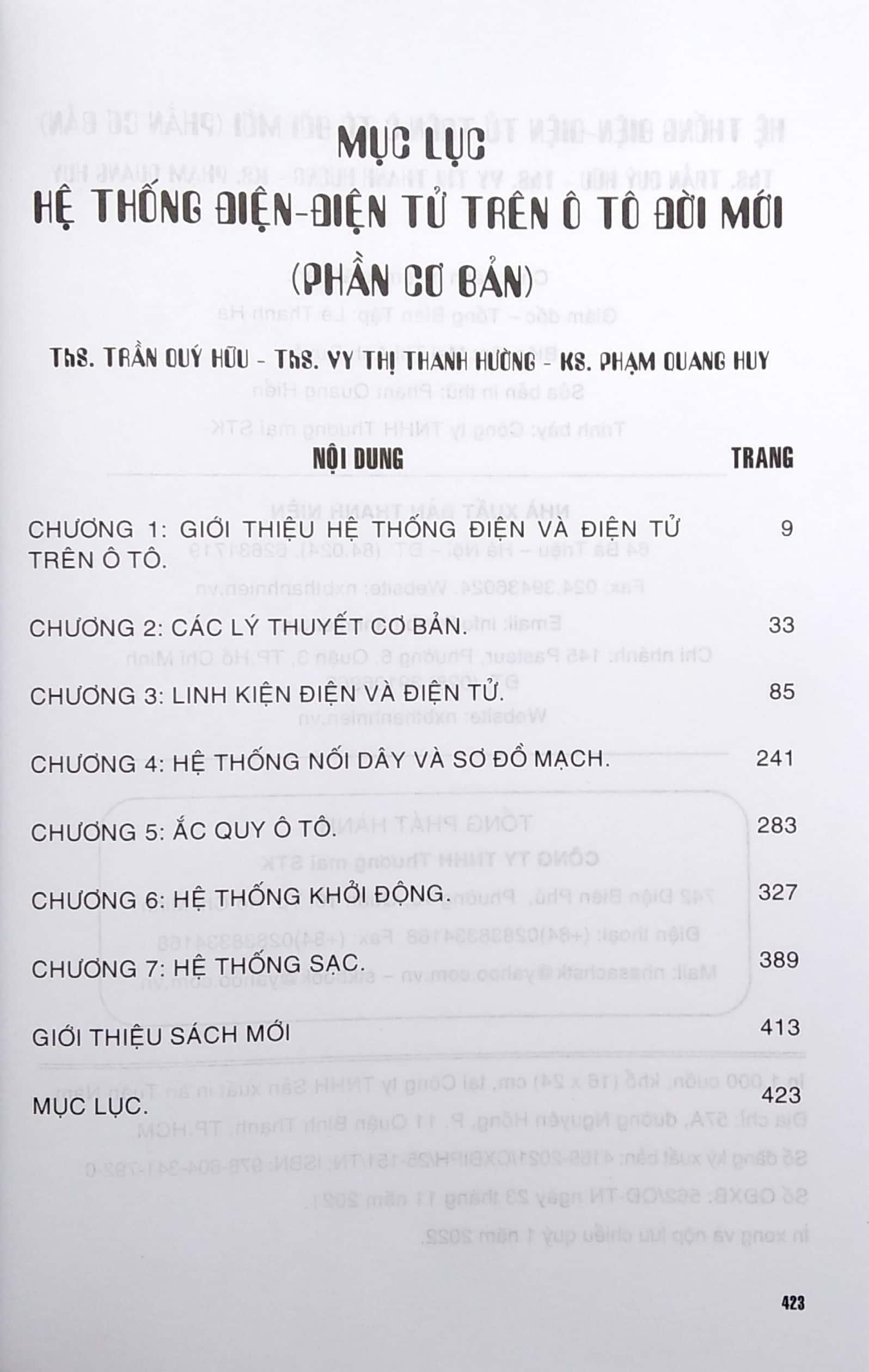 Hệ Thống Điện - Điện Tử Trên Ô Tô Đời Mới