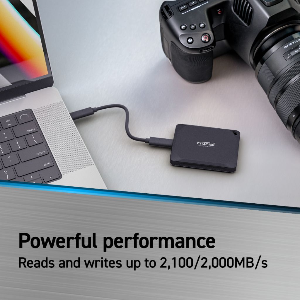 Ổ cứng SSD di động 4TB SSD Crucial X10 Pro USB 3.2 Gen-2 2x2 CT4000X10PROSSD9 - HÀNG CHÍNH HÃNG