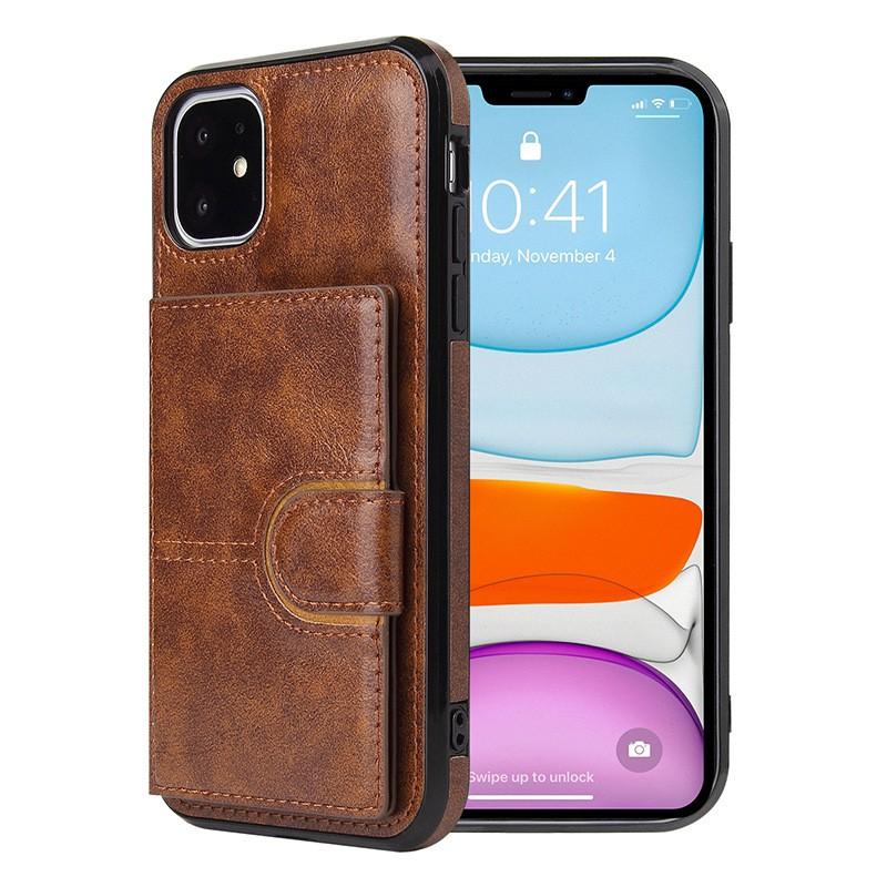 Ốp lưng dành cho iPhone 6 6s 7 8 plus x xs max 11 12 13 pro mini pro max - ví da ngăn để thẻ - để ảnh - để tiền