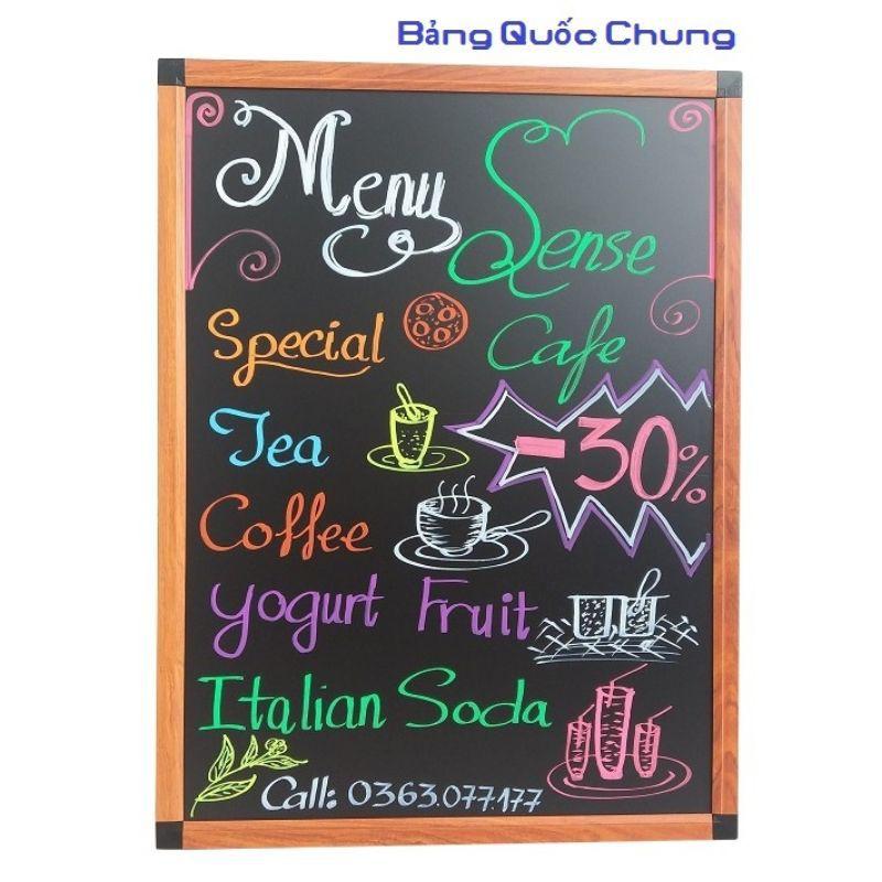 Bảng Menu gỗ 60x80cm