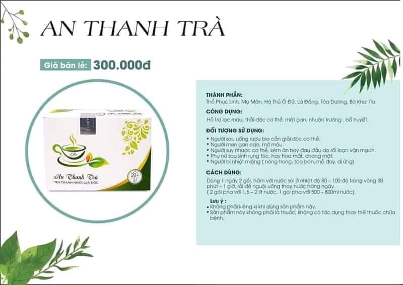 [CHINH_HANG] An Thanh Trà - Trà Thanh Nhiệt Giải Độc, Sản Phẩm Đông Dược Bà Vân