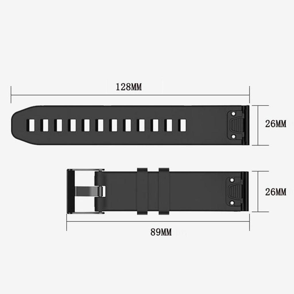 Soft Silicone Replacement Wristband Watch Band Bracelet Strap For Garmin Fenix 5X For Smart Watch 26mm Wrist Band Strap