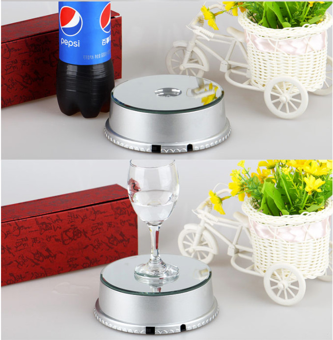 Đế xoay chưng sản phẩm mặt gương có đèn Led loại 11cm
