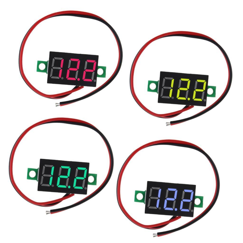 0.28 Inch 2 Wire LED DC2.5-30V Voltmeter Digital Voltage Meter