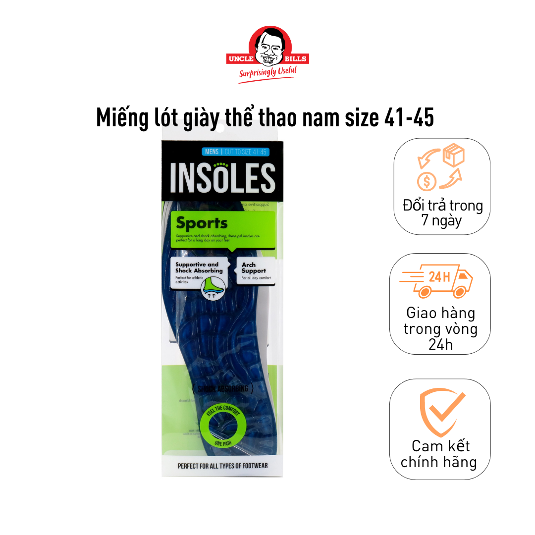 Miếng lót giày thể thao nam size 41-45 UBL AG2954