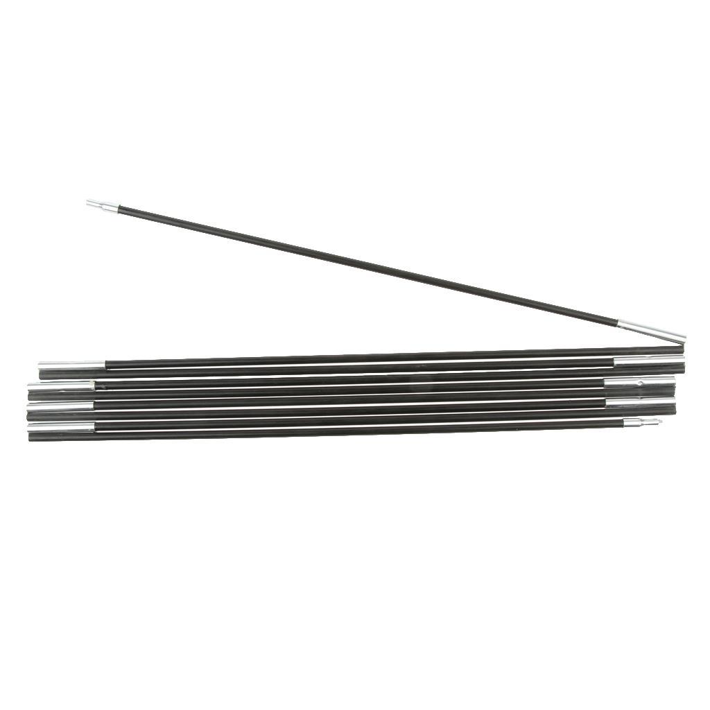 2x Outdoor Tent Fiberglass Pole Kit Rod Replacement Accessories for Hiking Camping Picnic, Diameter 7.0/8.0mm