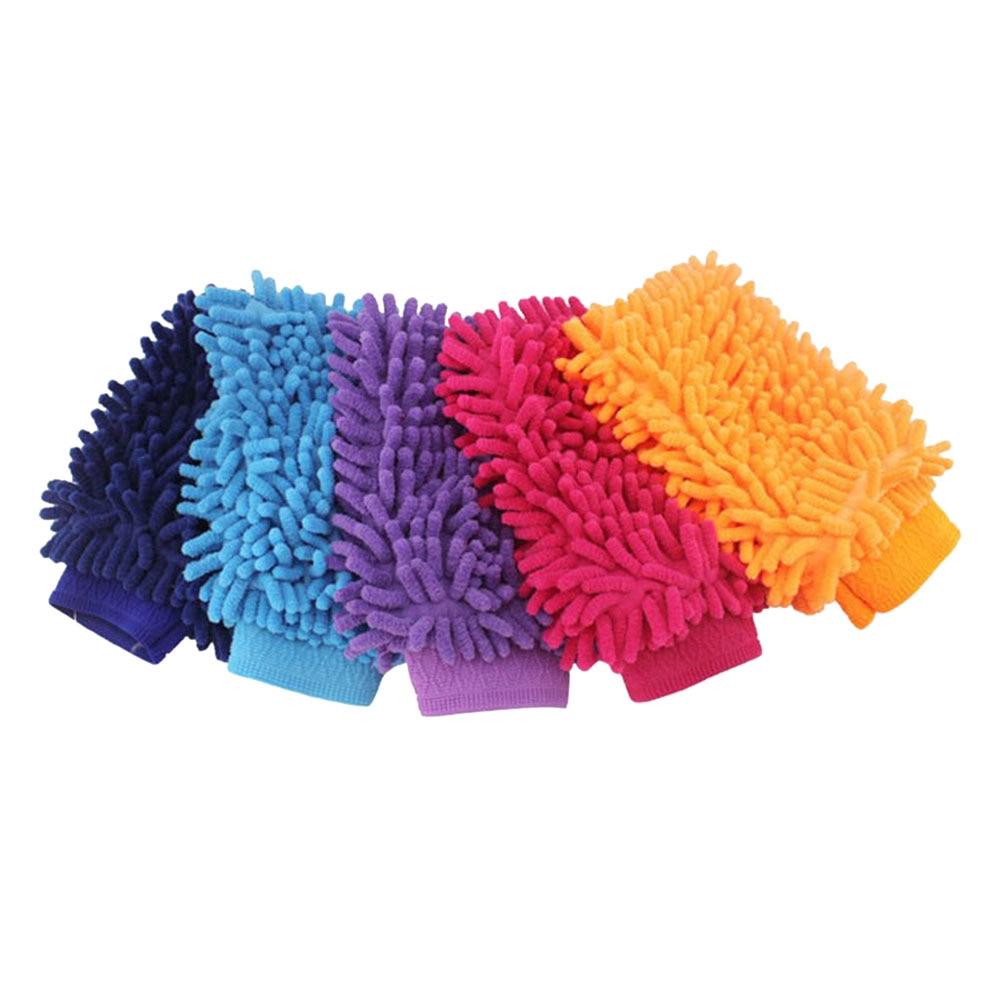Ultrafine Fiber Chenille 2 Sides Găng tay rửa xe Bàn chải Máy rửa xe sợi nhỏ
