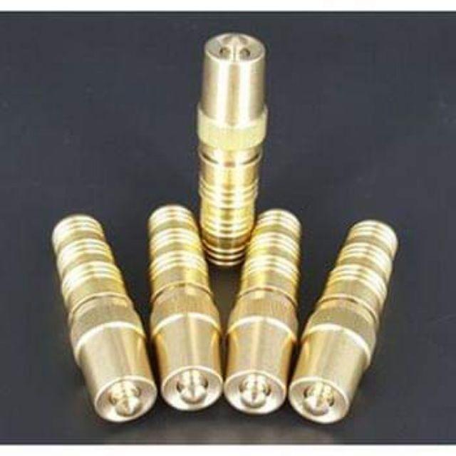 Béc tưới cây, rửa xe, đầu vòi tưới bằng đồng, bép phun nước tưới vườn nhiều chế độ xoay