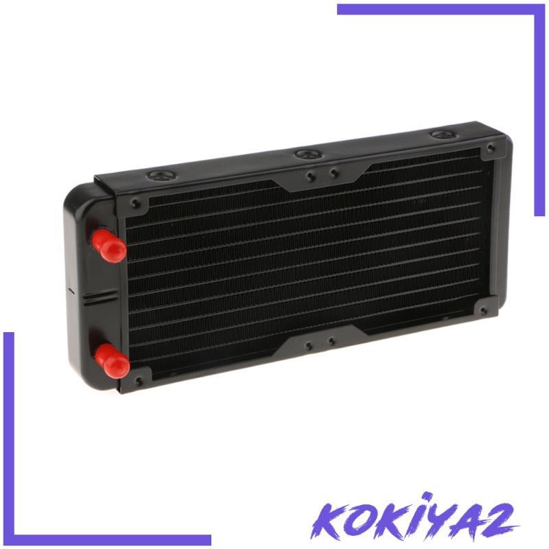 240mm Laptop Computer PC Alloy Water Cooling Cooler Radiator Fans 10 Pipes