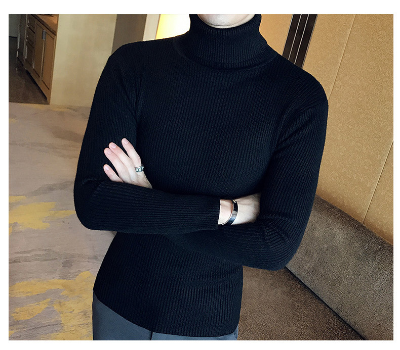 Áo len nam cổ lọ body LNA15