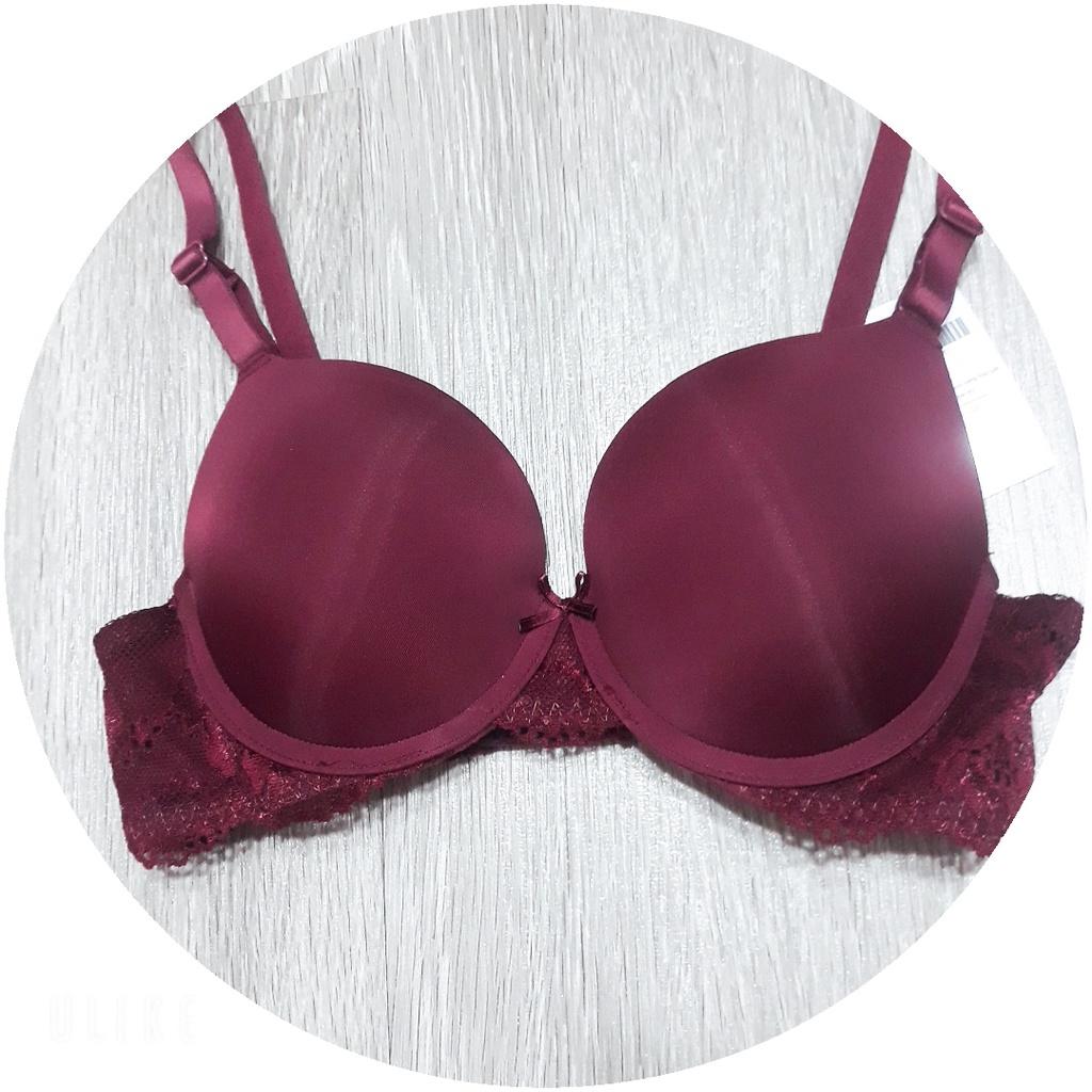 Áo ngực Lovely trơn nâng ngực tạo khe đệm dày bảng ren mã LL194