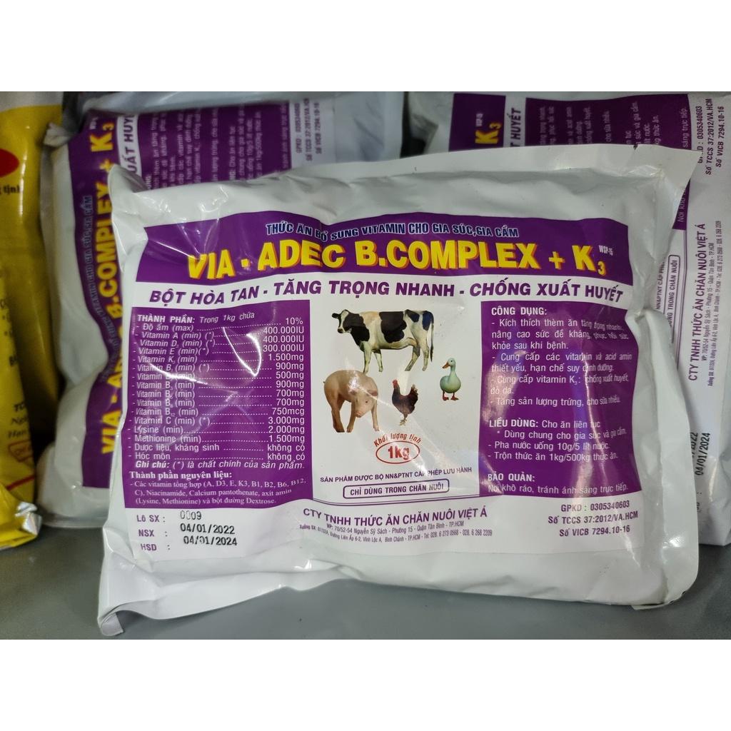 VIA-ADEC B.COMPLEX +K3 GÓI 1KG BỔ SUNG VITAMIN