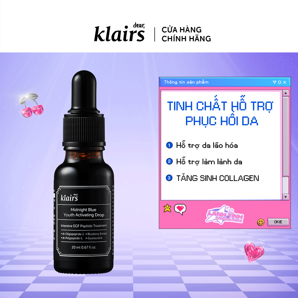 Tinh chất dưỡng da Dear Klairs Midnight Blue Youth Activating Drop 20ml