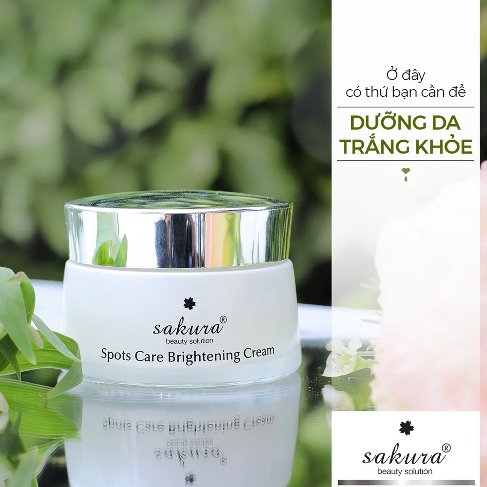 Kem dưỡng trắng da Sakura Spots Care Brightening Cream 45g