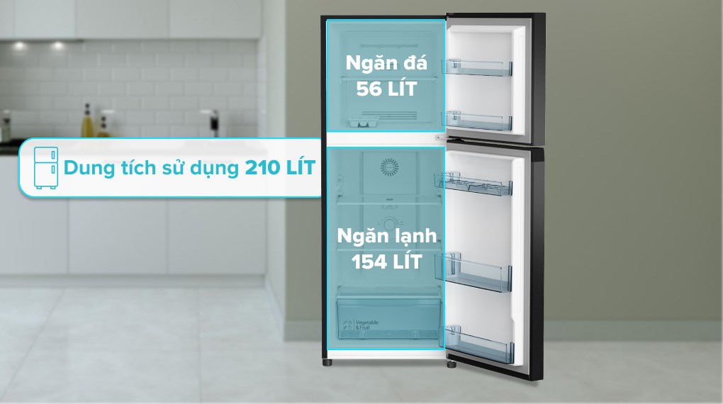 HRTN5230MUVN - Tủ Lạnh Hitachi Inverter 210 Lít HRTN5230MUVN - Hàng Chính Hãng - Chỉ Giao Hồ Chí Minh