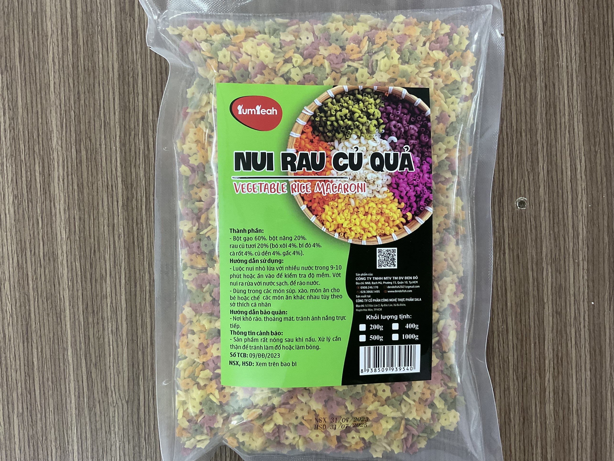 NUI RAU CỦ 500g