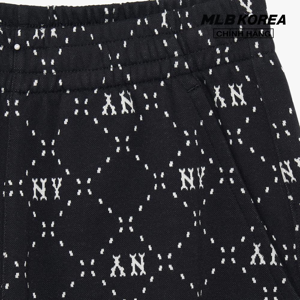 MLB - Quần shorts ngắn nữ lưng thun Dia Monogram All Over 4 In 3FSPM0133-50BKS