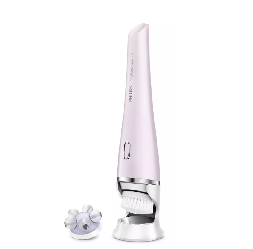 HÀNG CHÍNH HÃNG - Máy rửa và massage mặt VisaPure Advanced cao cấp. Thương hiệu Hà Lan Philips - SC5340