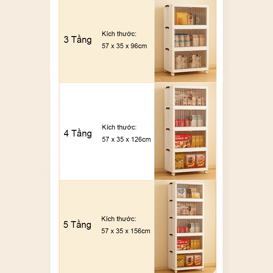 Tủ Nhựa Đa Năng 3 4 5 Tầng Chính Hãng Giải Pháp Lưu Trữ Thông Minh Để Đồ Di Động