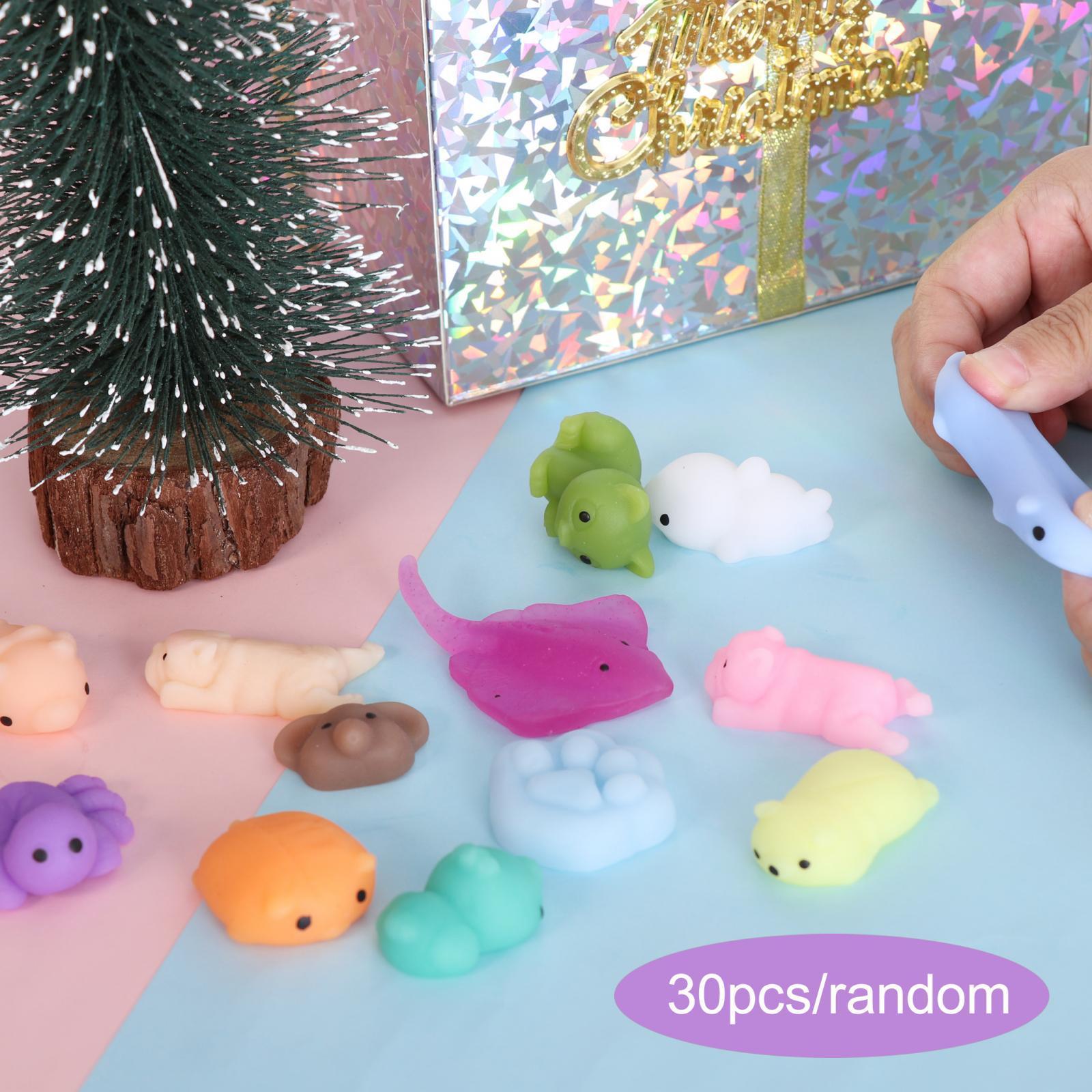 30 Pieces Mini Squeezing Toys Sensory Toy Easy to Clean Decoration Soft Relaxing Toy Interesting for Party Favors Goodie Bag Stuffers Adults