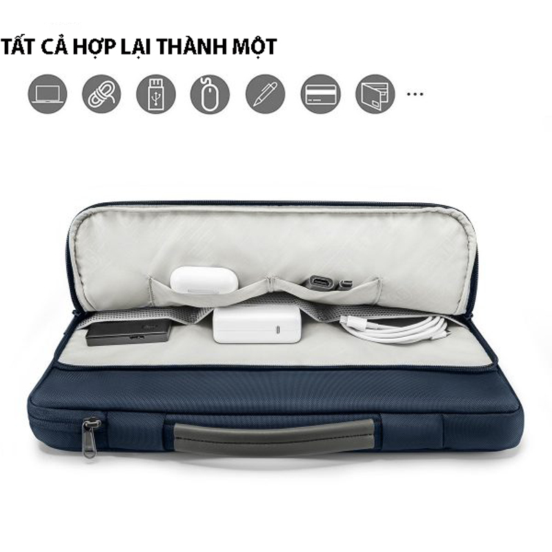 Túi xách chống sốc chính hãng TOMTOC Briefcase- A14-C02 cho Macbook Pro 14 inch/Air 13 inch 2017