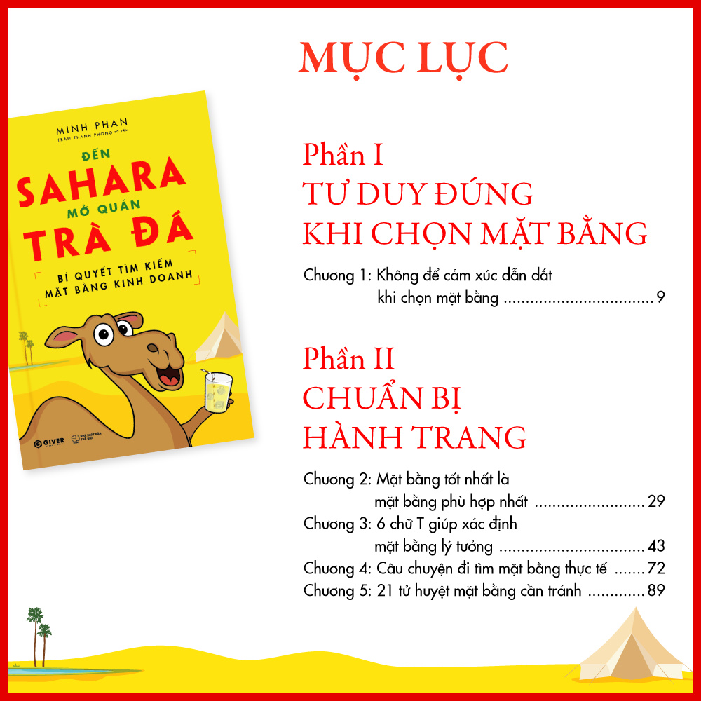 Bí Quyết Tìm Kiếm Mặt Bằng Kinh Doanh - Đến Sahara Mở Quán Trà Đá - Bộ Sách Khởi Nghiệp Bán Lẻ