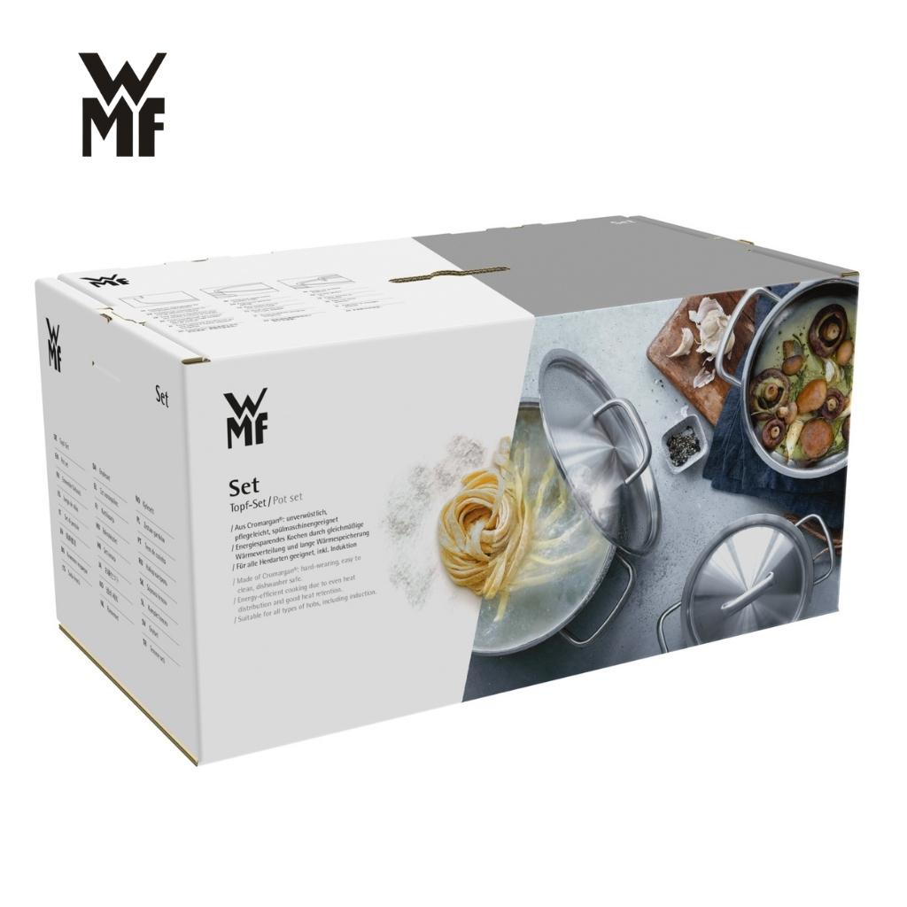 Bộ Nồi WMF Compact Cuisine 4 Món Cookware Set Chất Liệu Thép Không Gỉ P&amp;P, Dùng Cho Mọi Loại Bếp - 0790046380