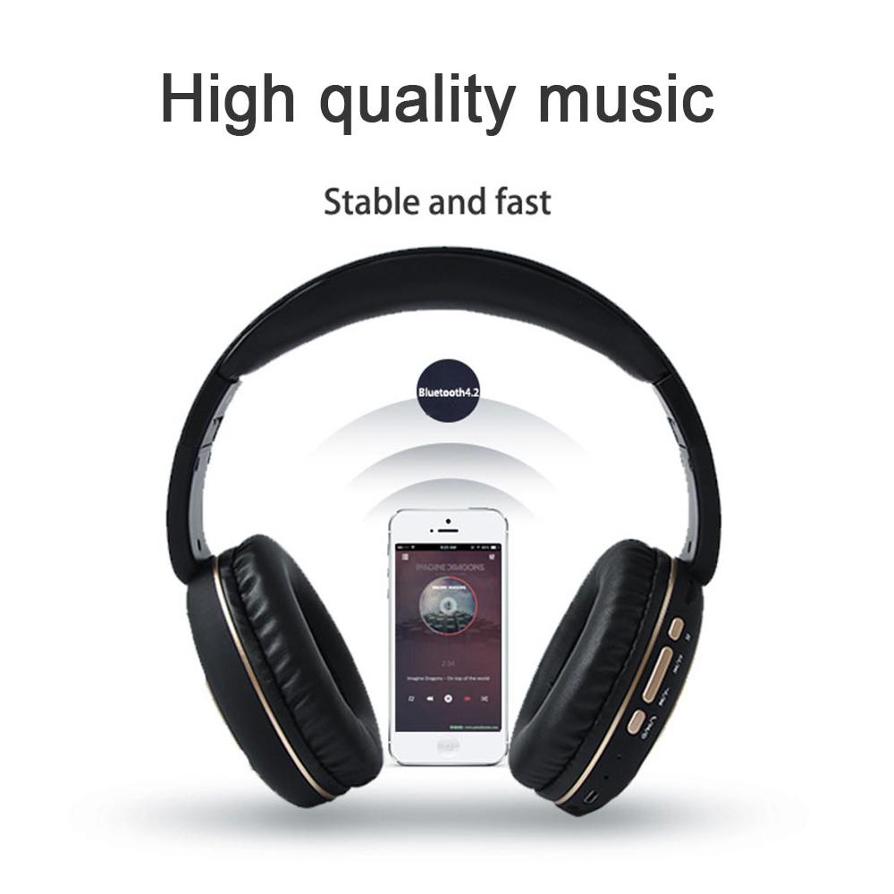 Wireless Bluetooth Foldable Headset FM Radio Stereo Music Portable Headset