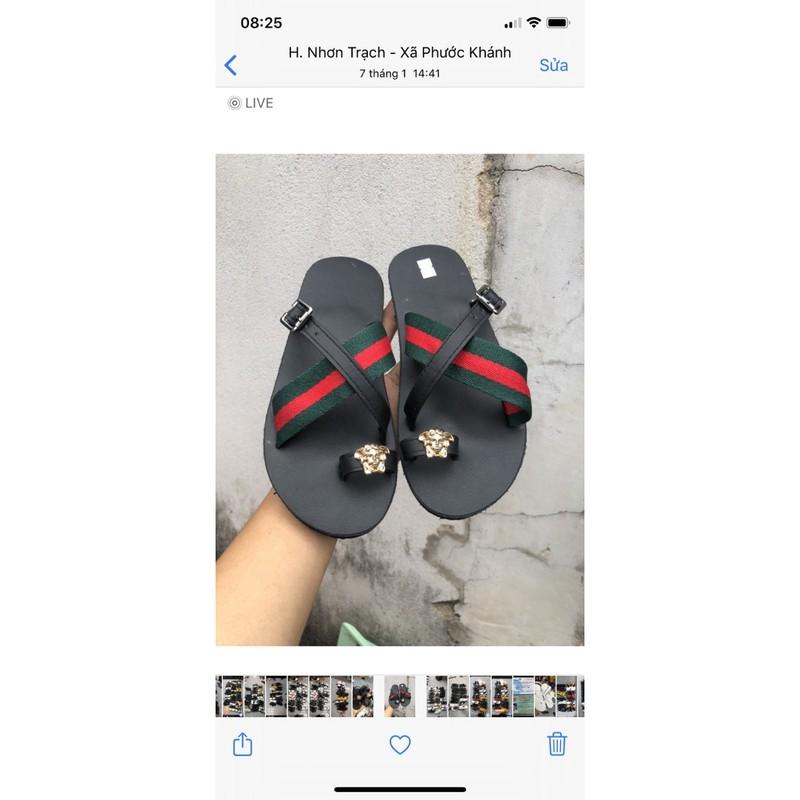 dép quai chéo nữ ( sandal đồng nai ) đế đen quai chéo có dù không hậu size từ 35 nữ đến 40 nữ size khác nhắn tin chọn