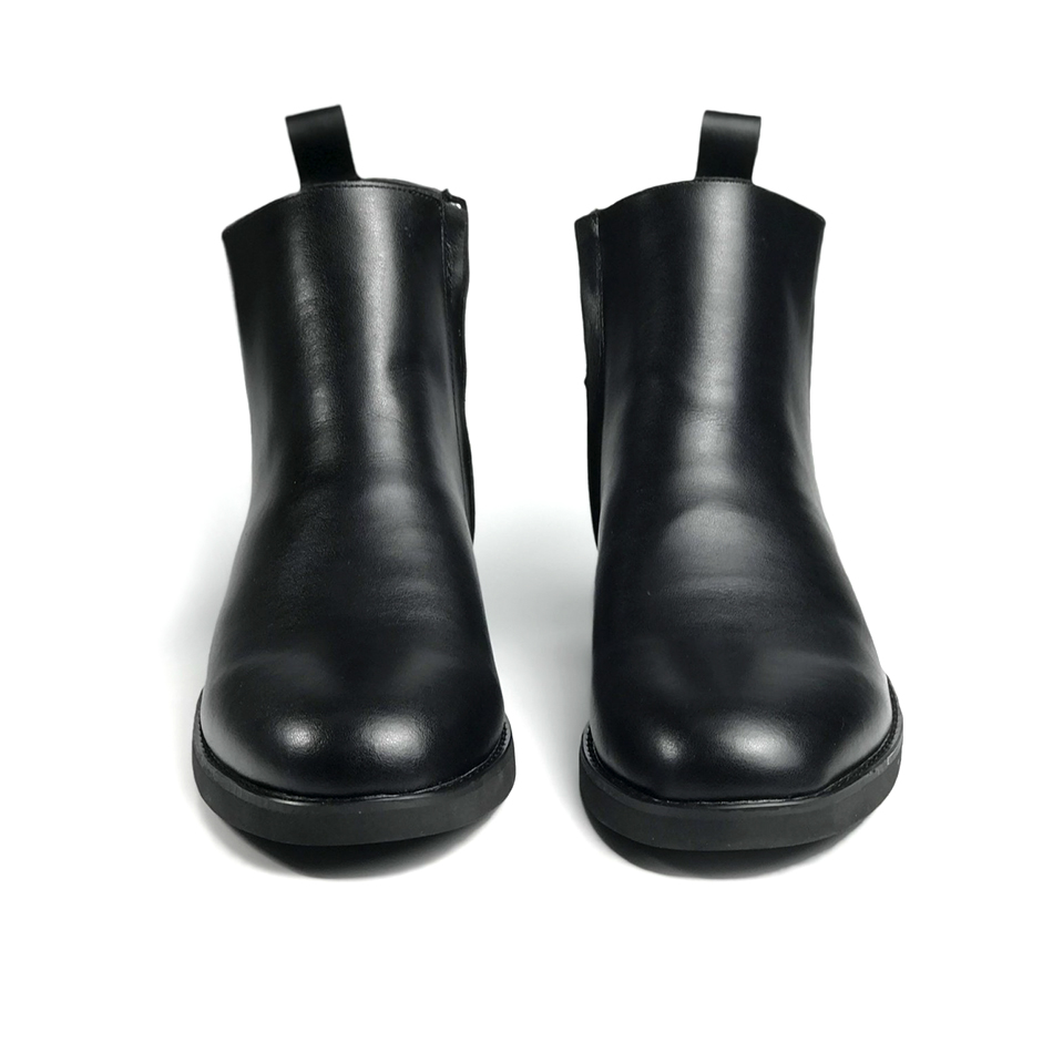 Giày Chelsea Zip Boots MAD Black cao cổ nam da bò cao cấp giao hàng toàn quốc giá rẻ