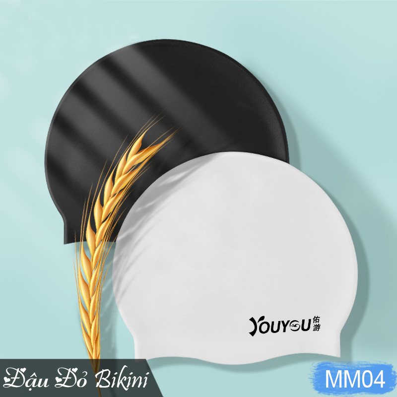 Mũ bơi nữ chống nước, nón bơi Silicon co giãn đa chiều, hoạt tiết đẹp, sang trọng, bảo vệ tóc và da đầu khi bơi | MM04