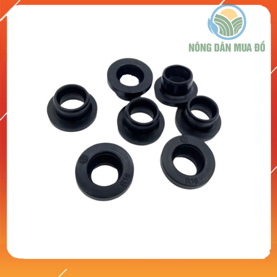 Bịch 100 Ron cao su khởi thủy ống LDPE 16mm dùng trong hệ thống tưới tự động