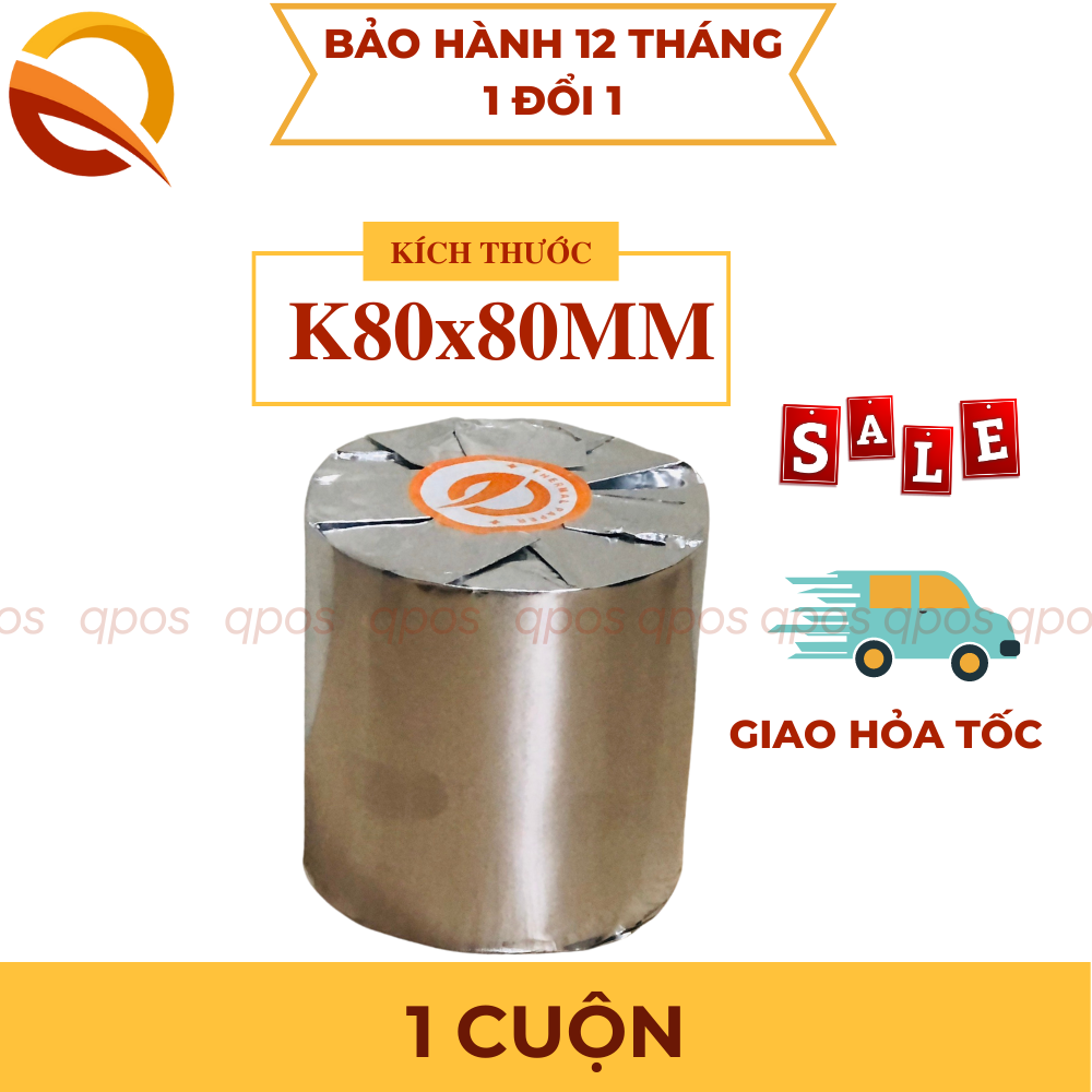 Giấy in nhiệt OCHA khổ K80x80mm, Giấy in bill, in hóa đơn K80