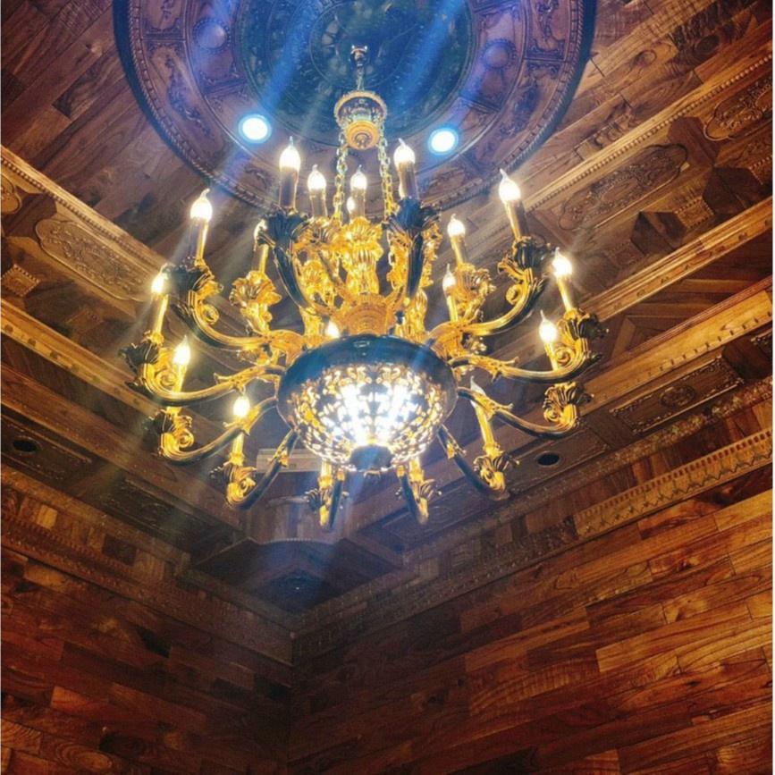 Đèn chùm phong cách sang trọng, đẳng cấp trâng trí nội thất hiện đại - kèm bóng LED chuyên dụng.