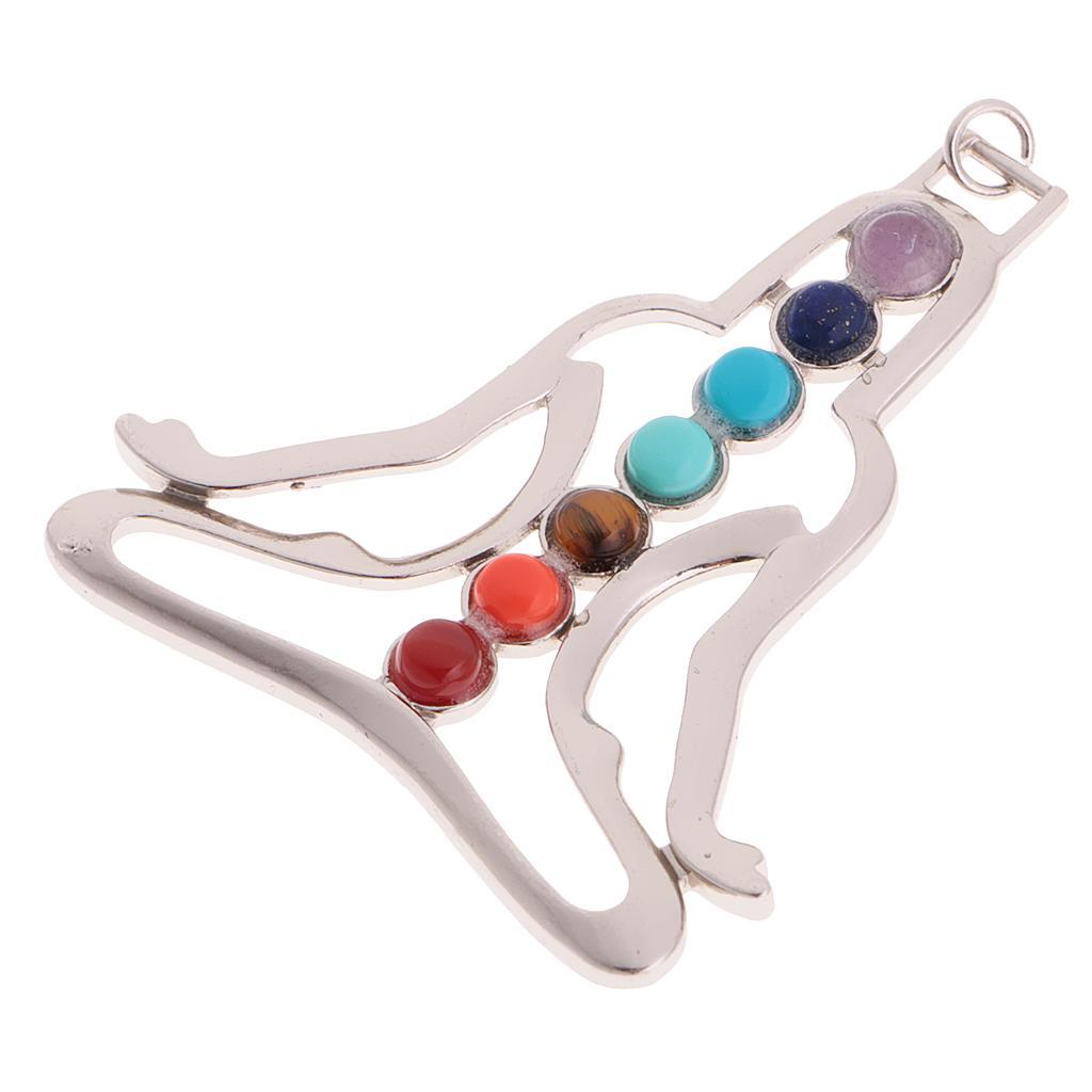 Charm Gem YOGA Buddha 7 Reiki Pendant for Chain Necklace DIY