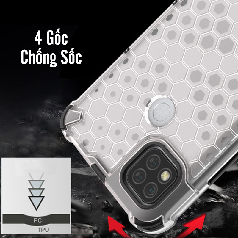 Ốp lưng cho Xiaomi Redmi 9C trong màu Tổ Ong chống sốc