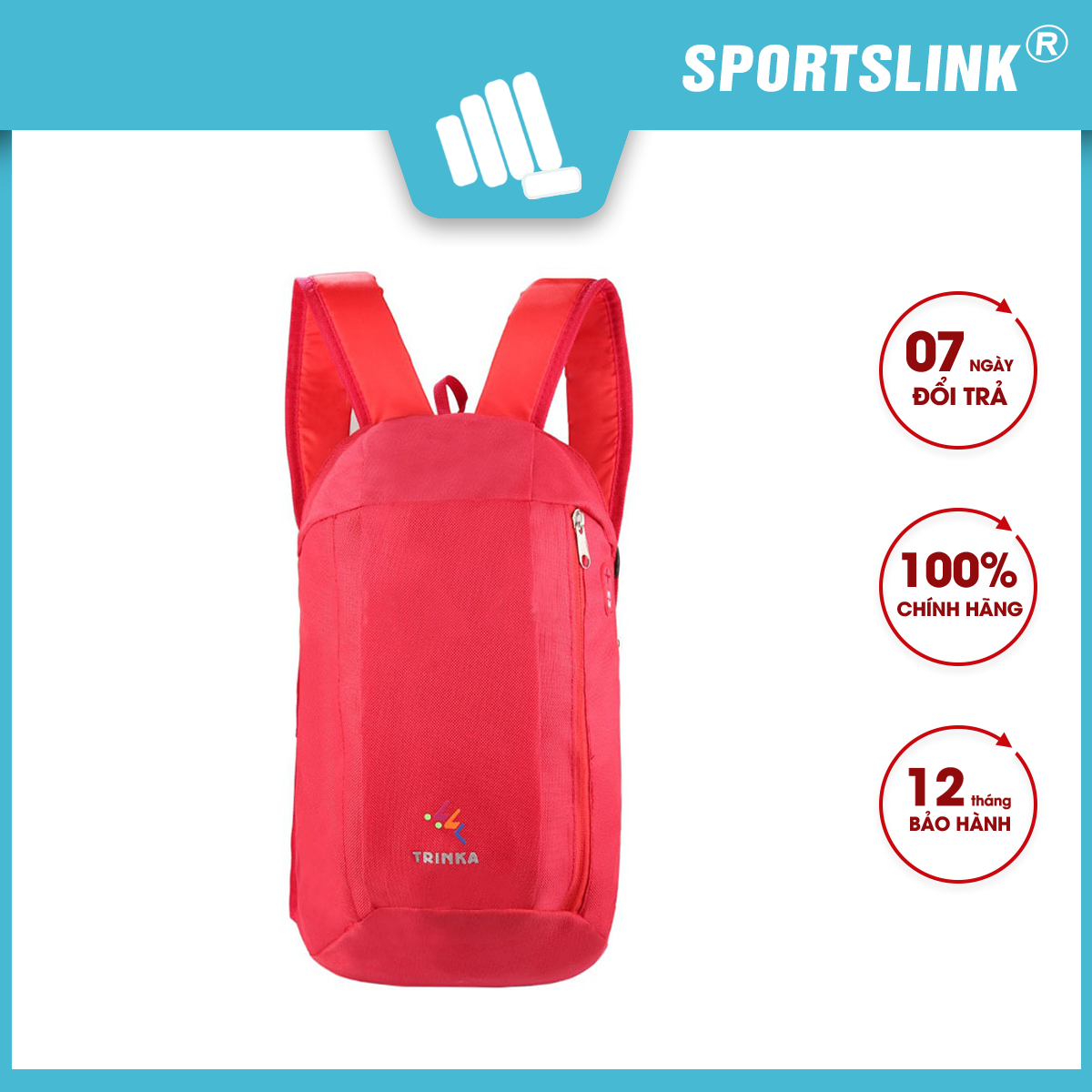 Ba lô dã ngoại 10L Sportslink Trinka có Jack ghim tai nghe