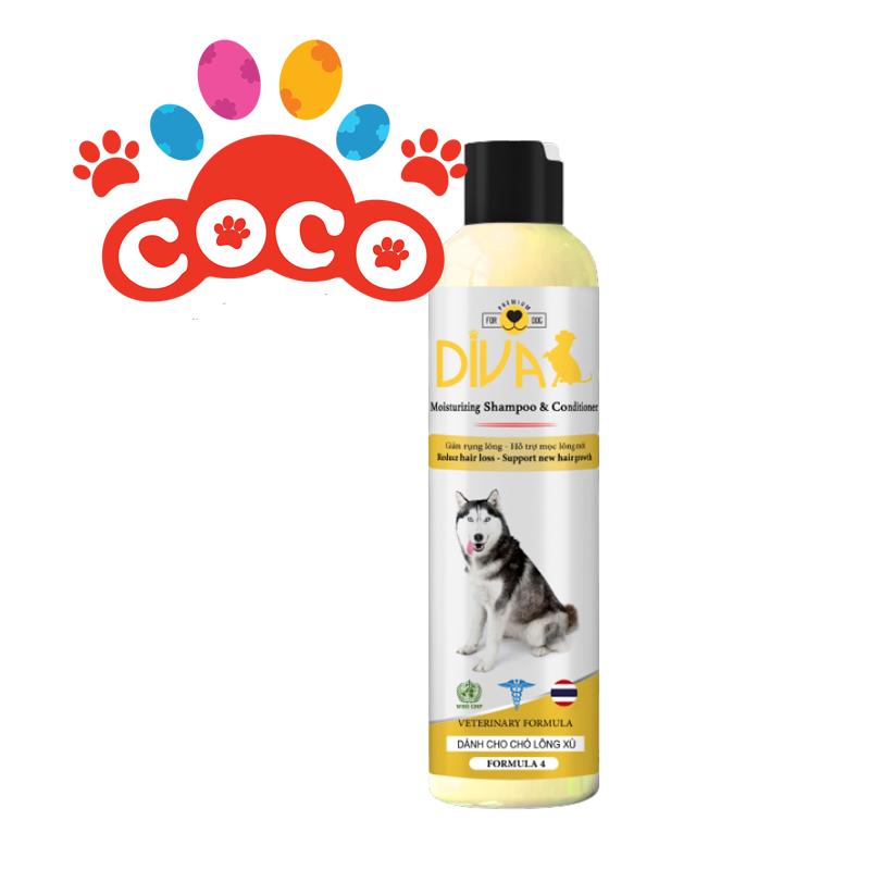 Sữa tắm dưỡng lông dành cho chó lông xù - DIVA 4