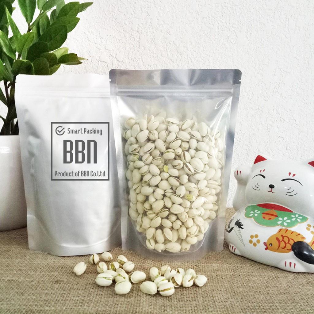 1kg túi zip mặt trong - mặt bạc, túi zip bạc đáy đứng đủ size