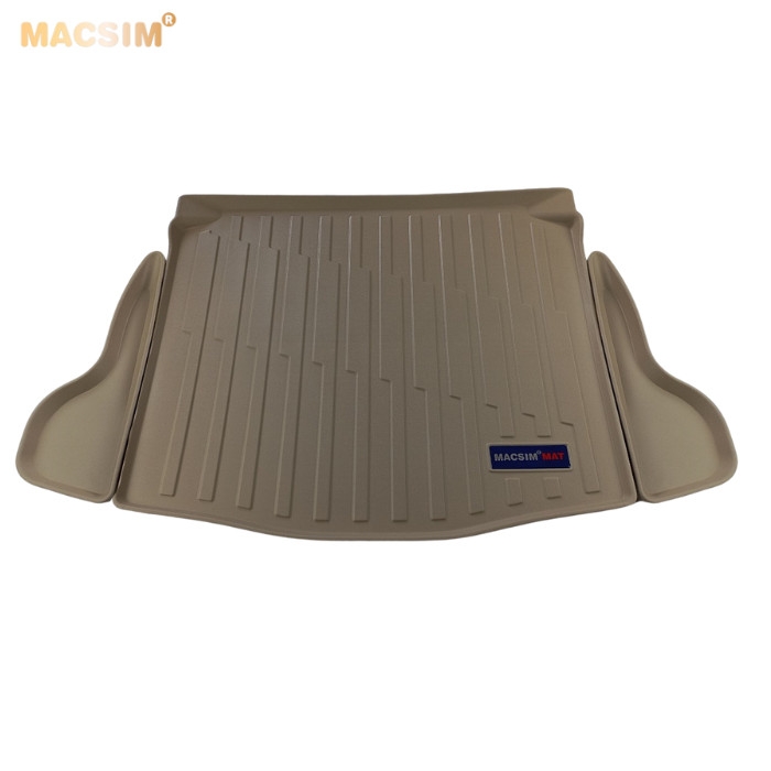 Thảm lót cốp xe ô tô Toyota Cross nhãn hiệu Macsim chất liệu TPV cao cấp màu be