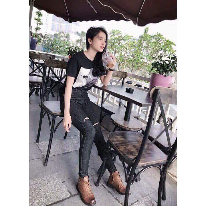 Quần jean nữ CÁ TÍNH thời trang NOBLE CAO CẤP AG003
