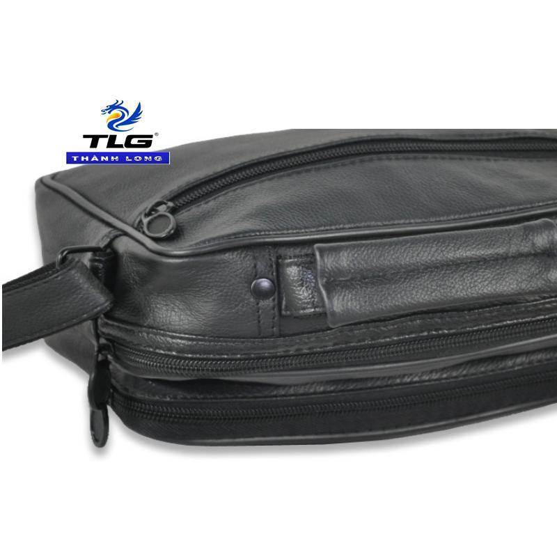Túi đeo chéo cho nam da thật Thành Long TLG 208250 + 01 bút bi cao cấp TLG