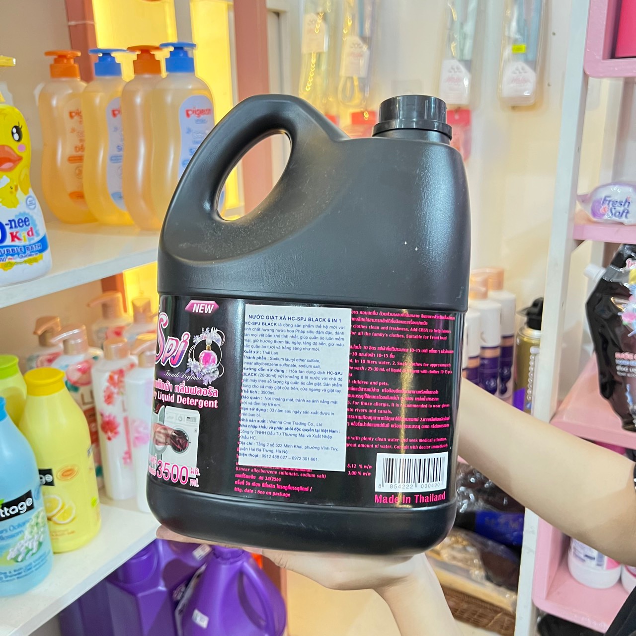 Nước giặt xả SPJ 6in1 3500ml Thái Lan