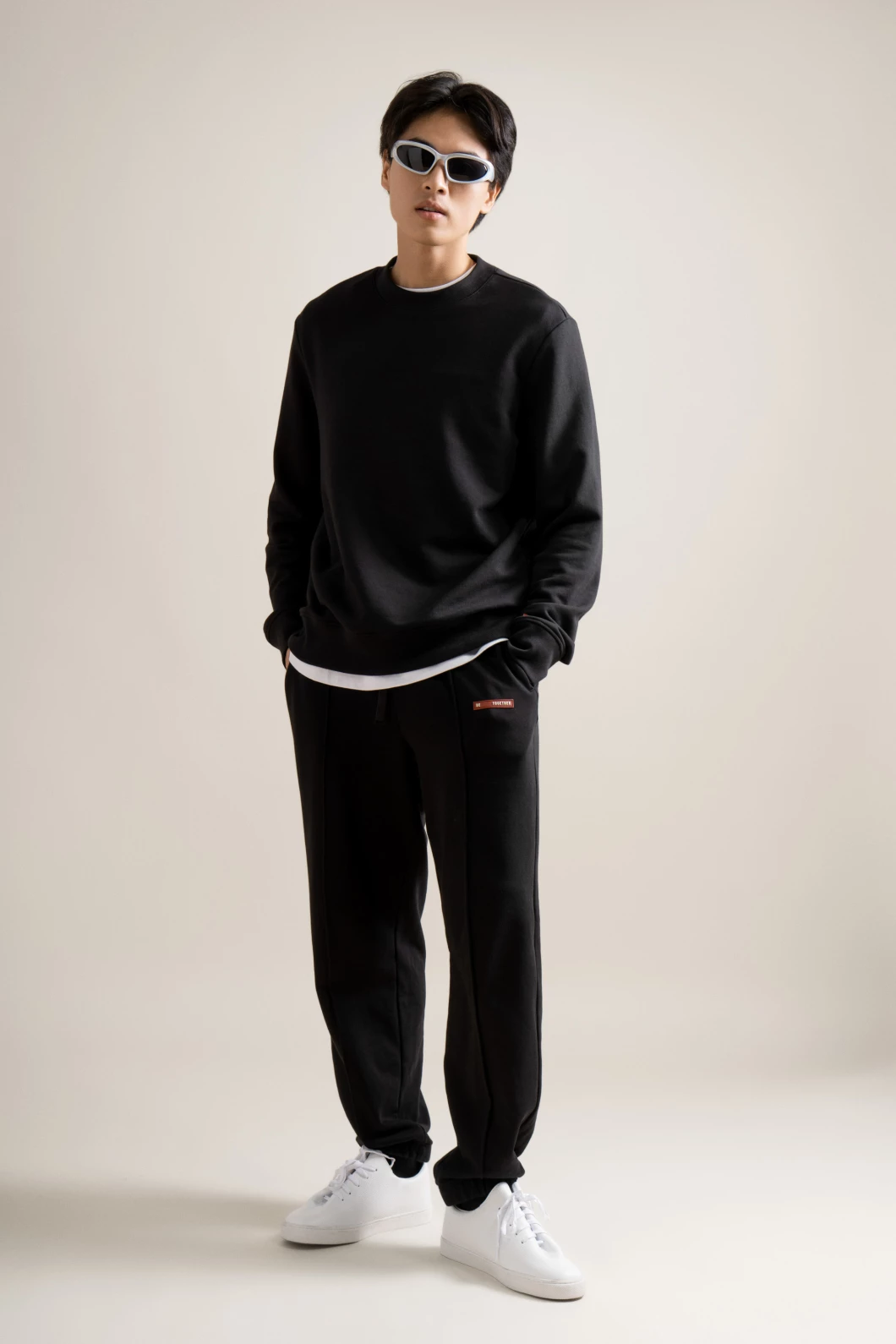 Quần Nỉ Unisex Chun Gấu ROUTINE Gân Trước Trơn Form Jogger - 10F23PKNU001 | LASTORE MENSWEAR